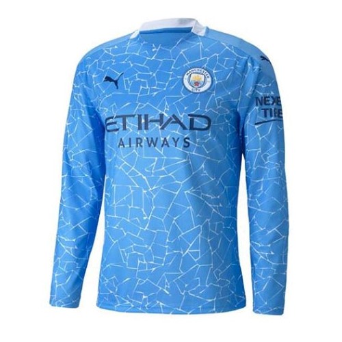 Tailandia Camiseta Manchester City Primera ML 2020-2021